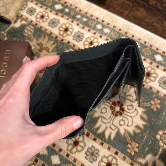 Prada Charcoal Patent Leather Wallet - Picture 4 of 8